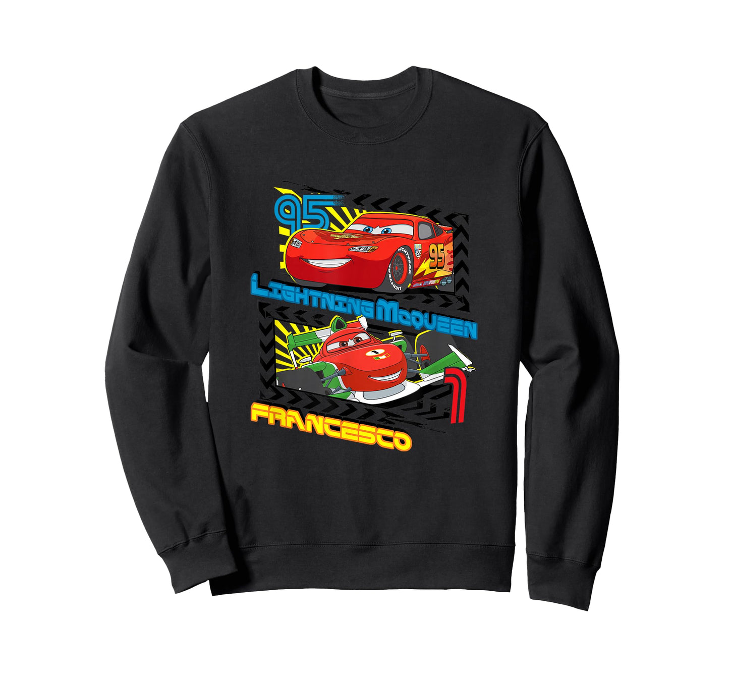 Disney Pixar Cars 2 Lightning McQueen VS Francesco T-Shirt