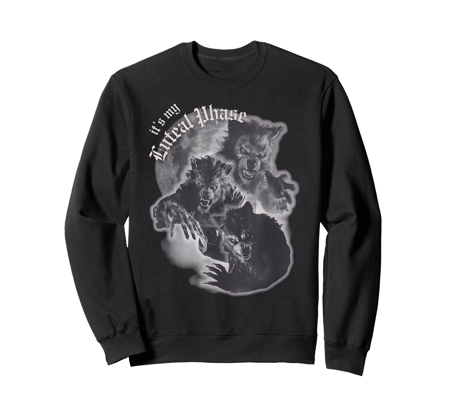 Luteal Phase Werewolf - Funny Full Moon T-Shirt