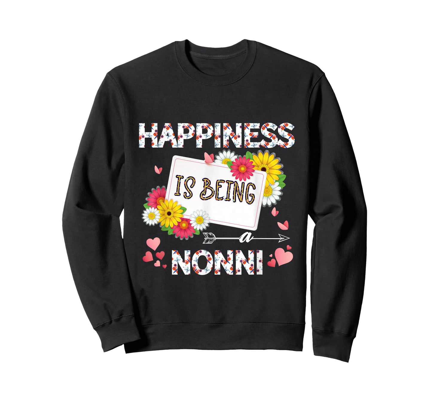 Happiness is Being a Nonni, Grandmother T-Shirt