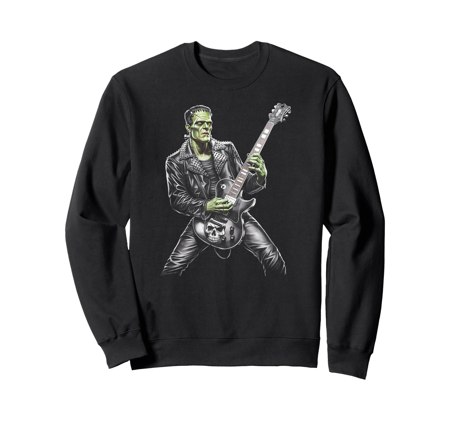Frankenstein Playing Guitar Player Rock Music Guitarist T-Shirt