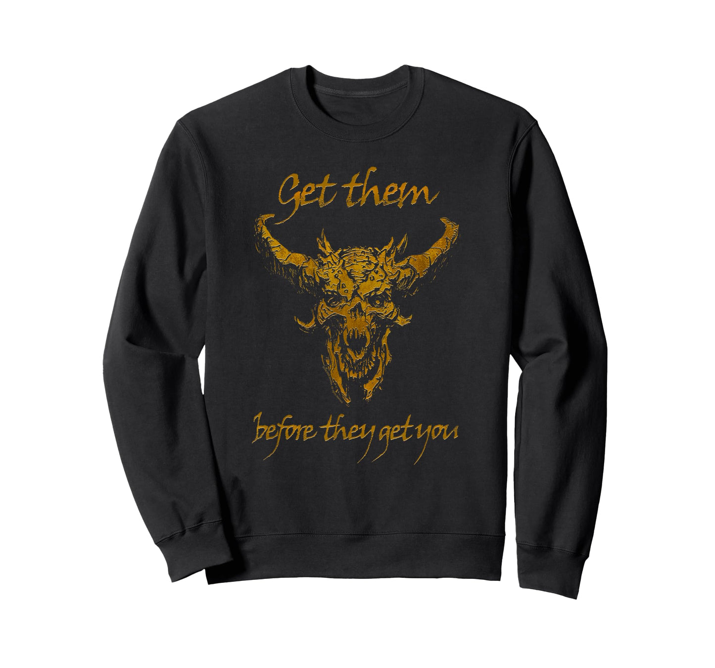 Doom Get Them Before They Get You Lost Soul Skull Video Game T-Shirt