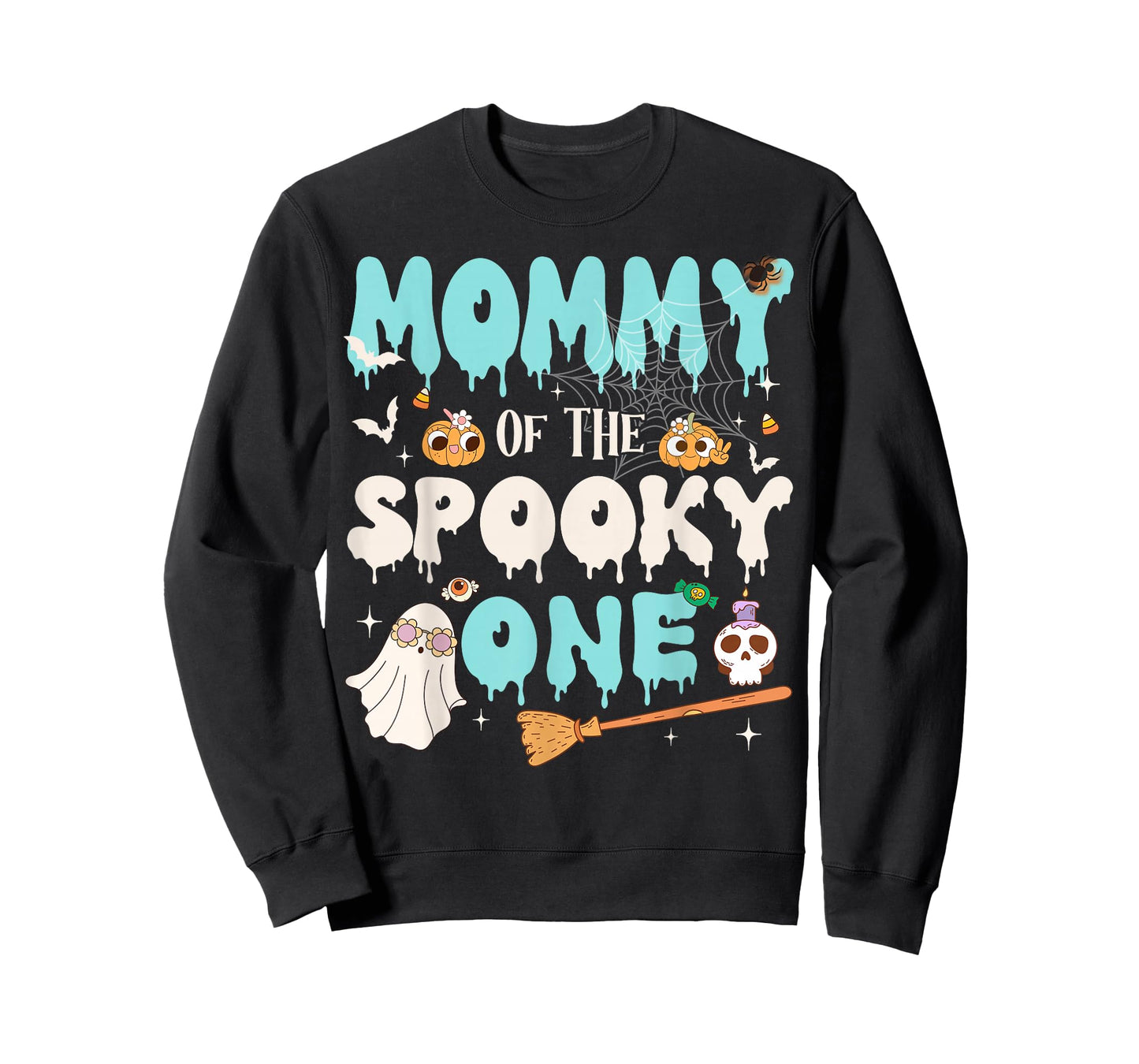 Mommy of The Spooky One Boy 1st Birthday Halloween Family T-Shirt