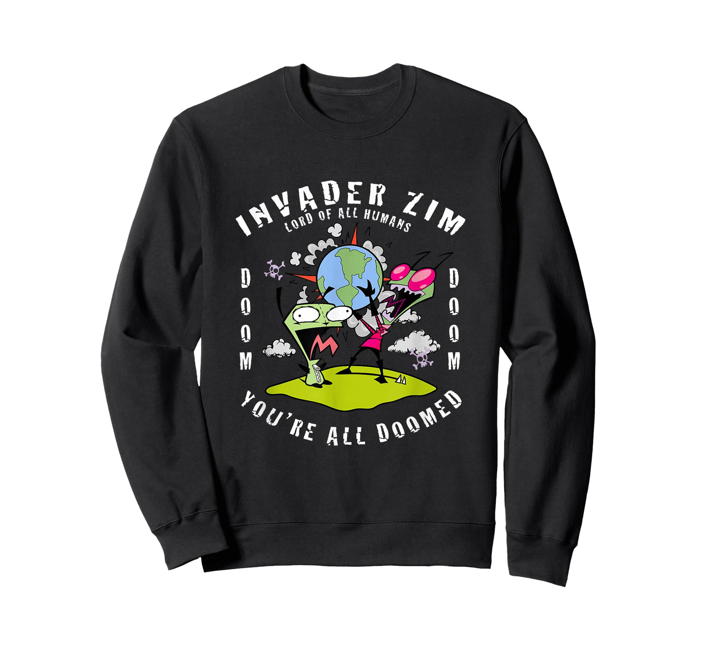 Invader Zim You're All Doomed Earth Takeover Design T-Shirt