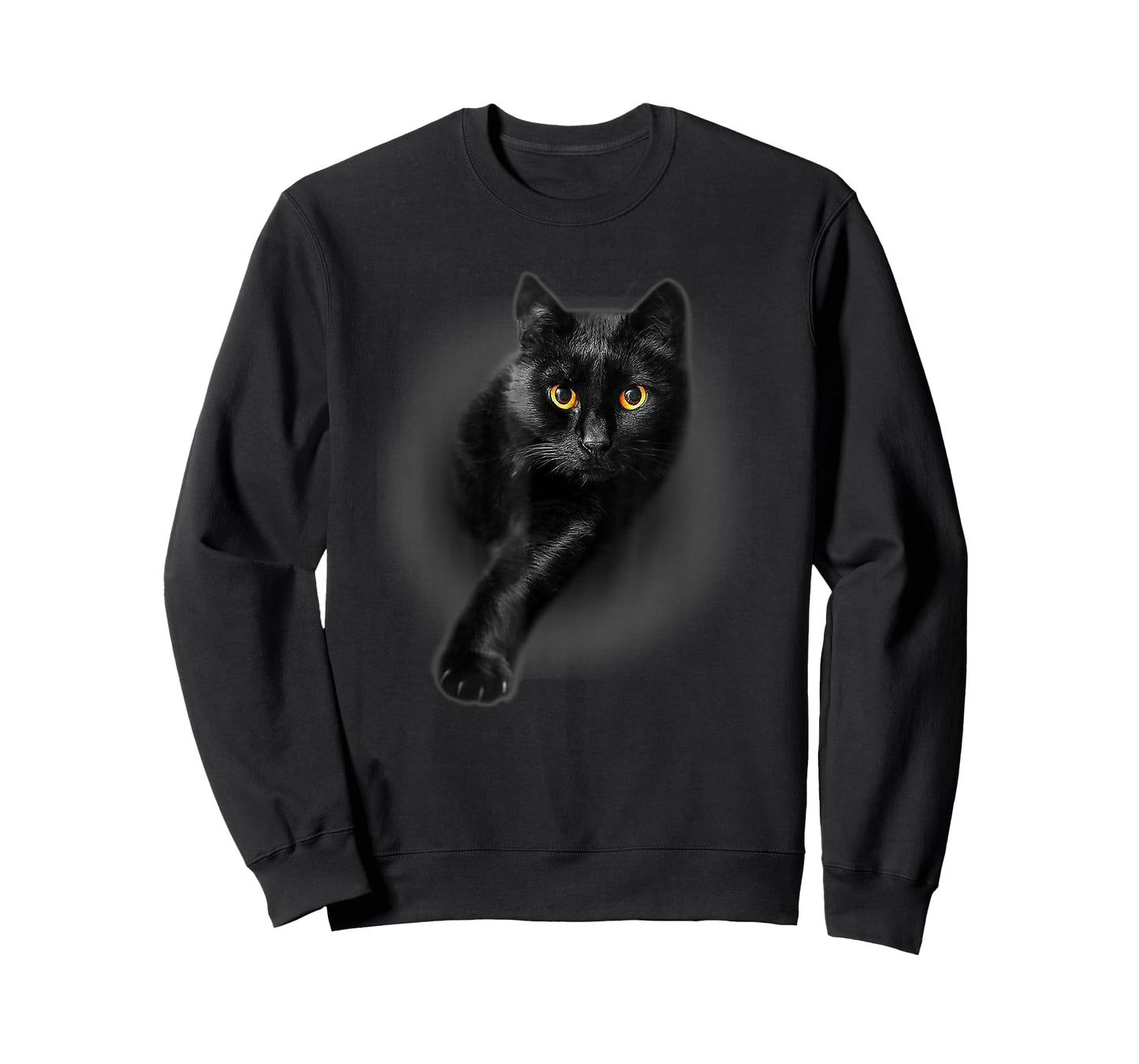 Cute Black Cat Yellow Eyes Cats Tee Gifts T-Shirt