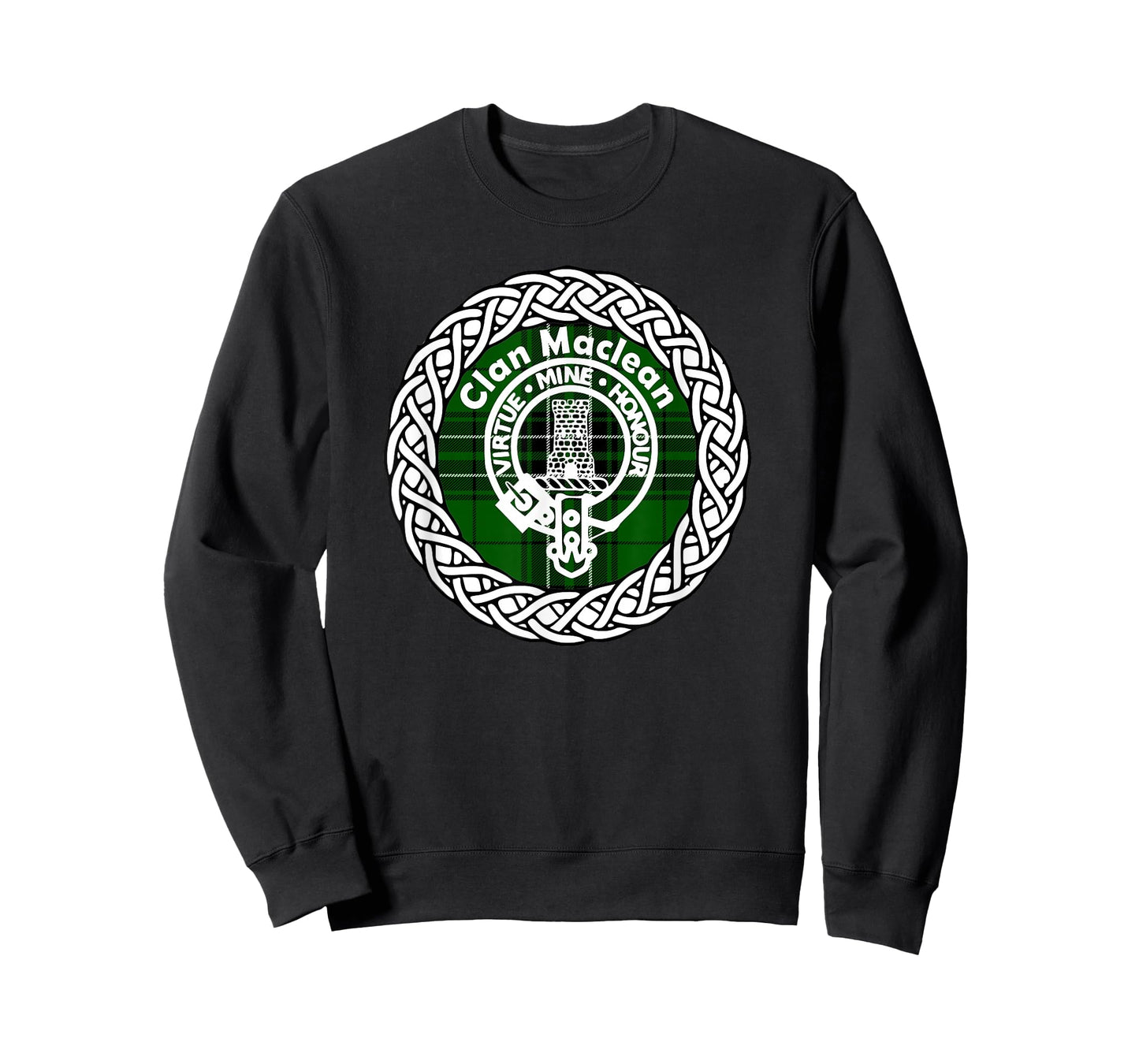 Maclean surname Scottish clan tartan crest badge t-shirt T-Shirt