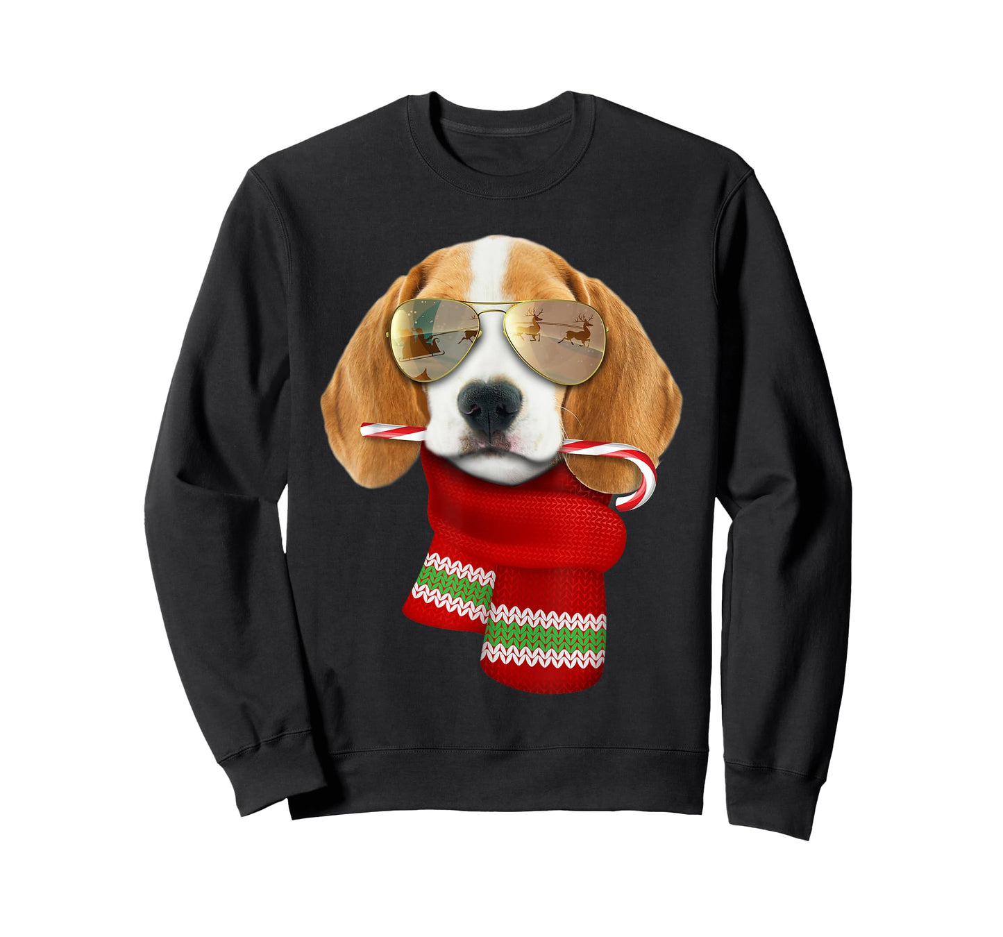 Beagle Shirt Christmas Gift for Dog Lovers Puppy Sunglasses T-Shirt for Men Women Kids