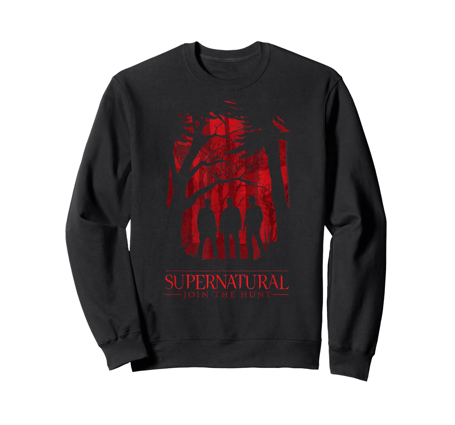 Supernatural Red Forest Outlines Join The Hunt TV Show T-Shirt