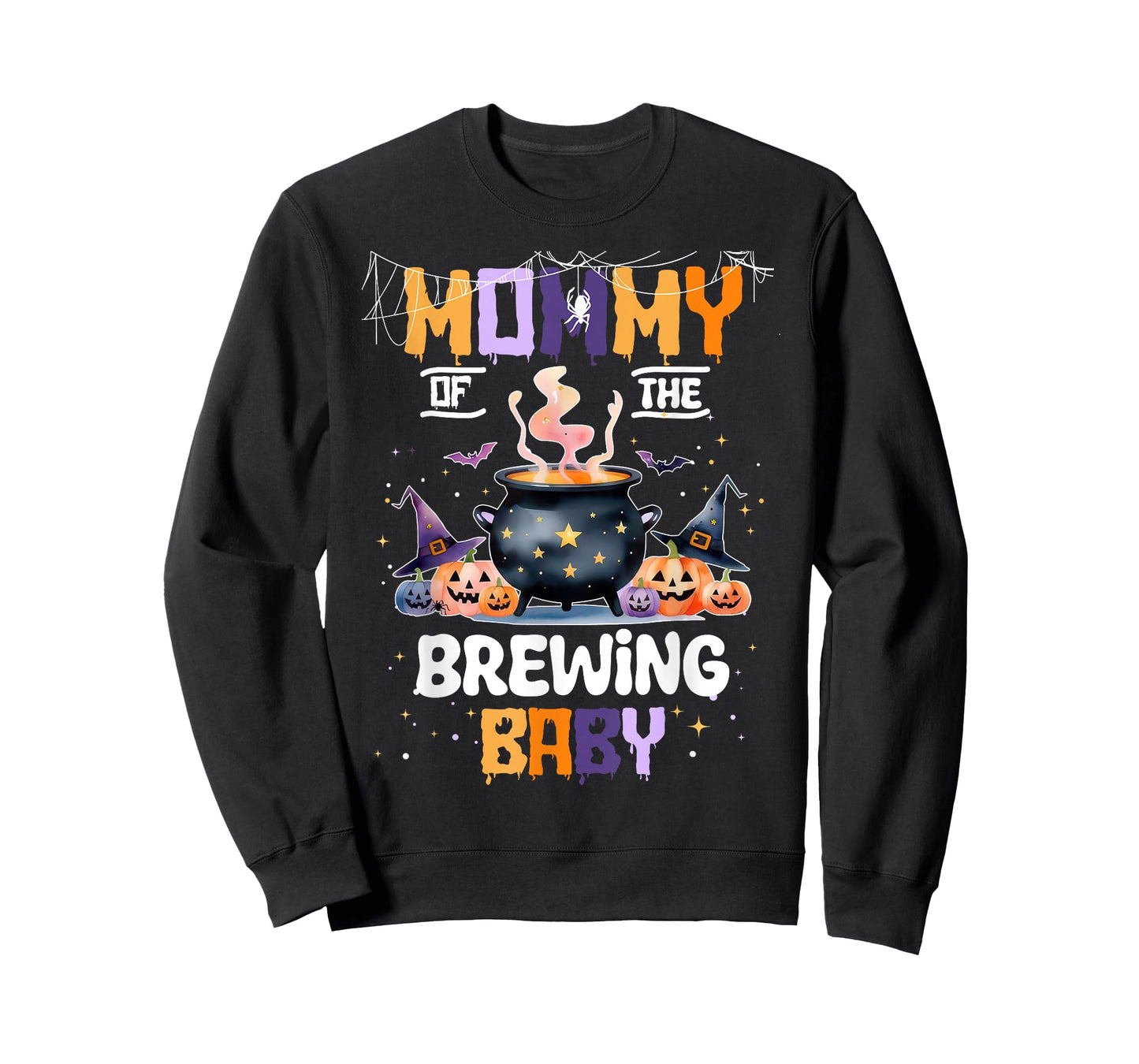 Mommy of The Brewing Baby Boo Ghost Halloween Baby Shower T-Shirt