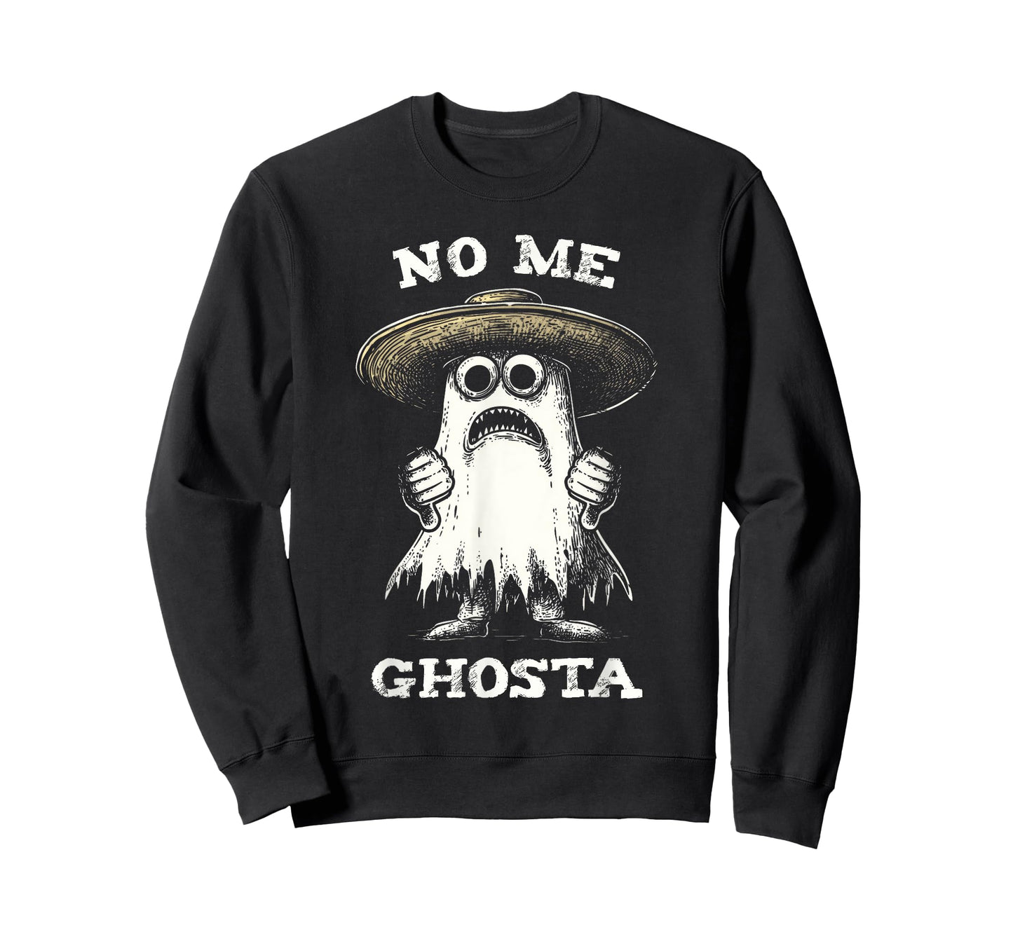 No Me Ghosta Funny Ghost Halloween Women Men T-Shirt