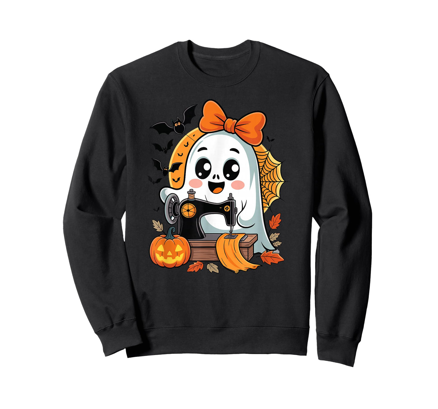 Sewing Ghost Costume for Women Cute Quilting Halloween Ghost T-Shirt