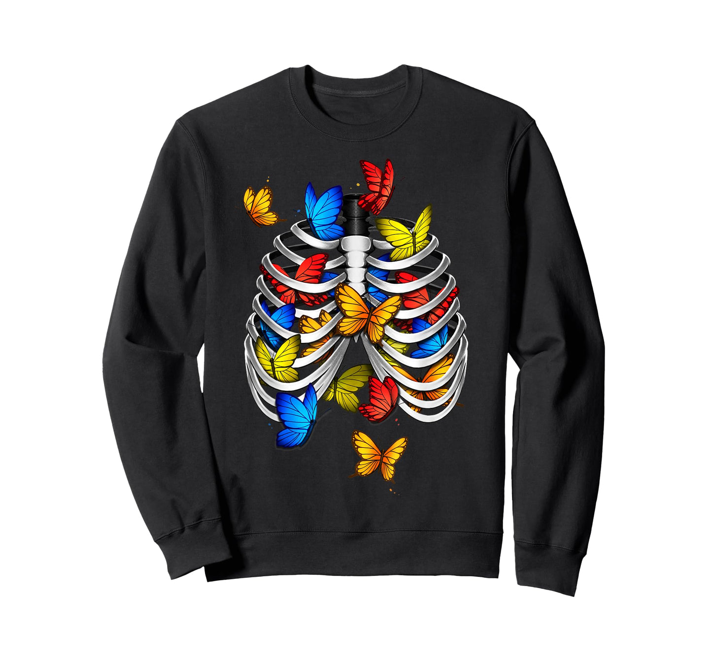 Butterflies In My Stomach Rib Cage X-Ray Anatomy Butterfly T-Shirt