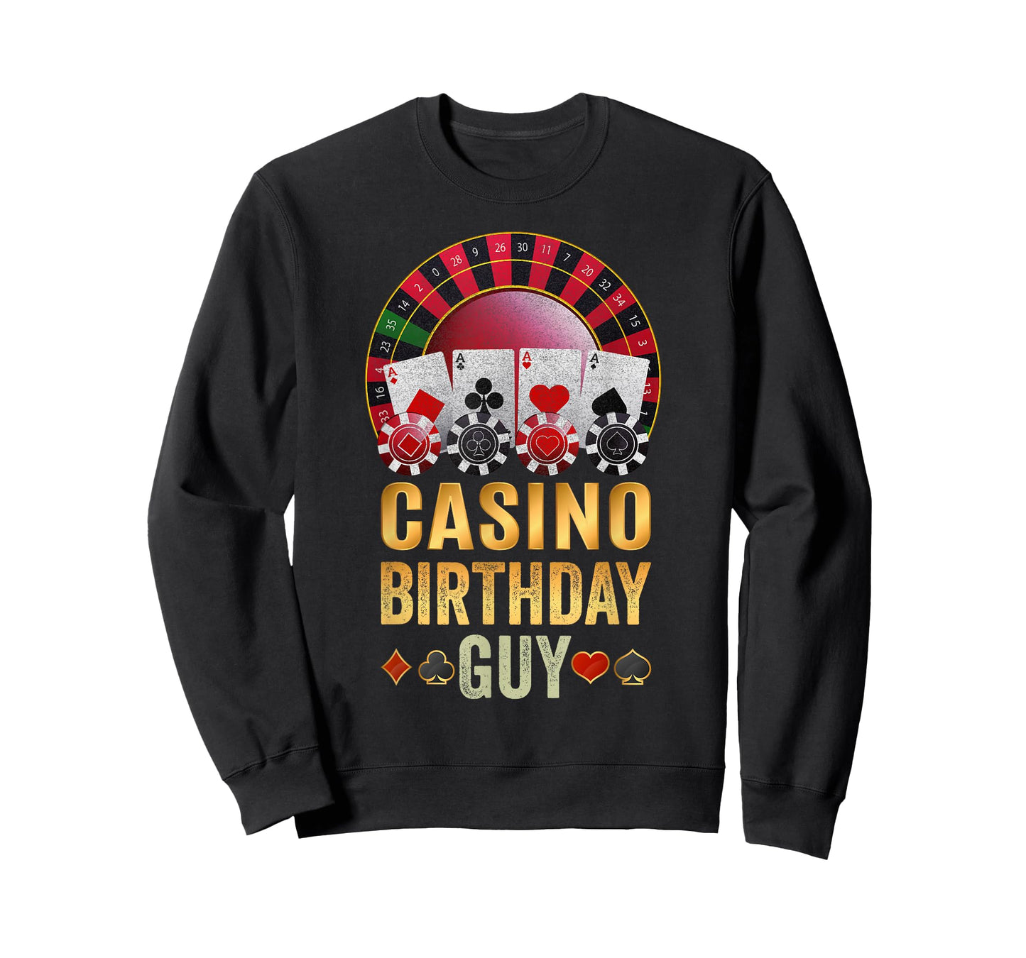 Funny Poker Gifts Store Co. Casino Birthday Guy Poker Cards Chips Vegas Gambler B'day T-Shirt
