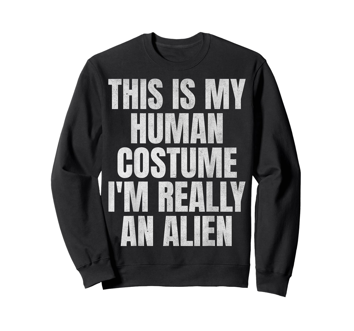 This Is My Human Costume Funny Lazy Halloween Alien Costume T-Shirt