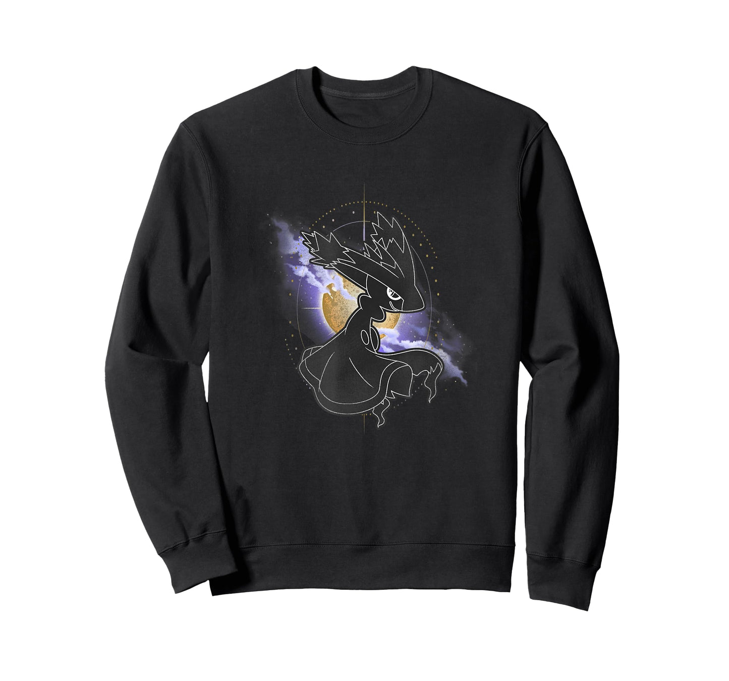 Pokémon Mismagius Dark Spooky Silhouette Moonlight Portrait T-Shirt