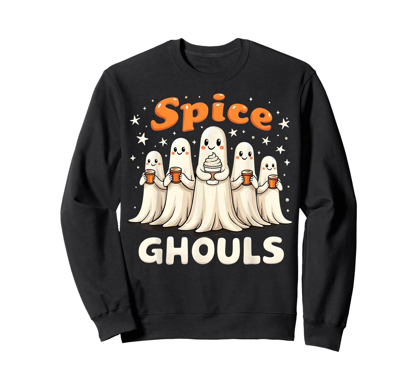 Spice Ghouls Funny Halloween Ghost Pumpkin Women Graphic T-Shirt