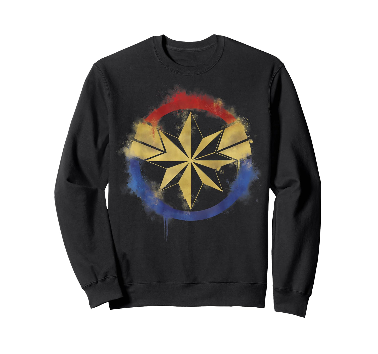 Marvel Avengers Endgame Captain Marvel Spray Paint Logo T-Shirt