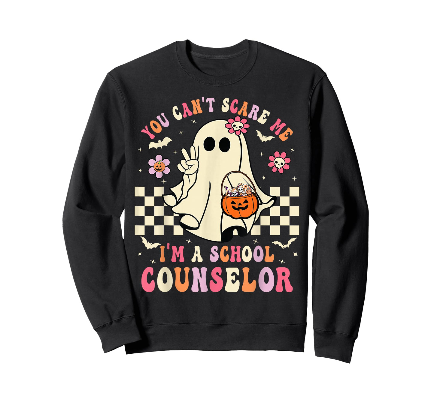You Can't Scare Me I'm A School Counselor Halloween Women T-Shirt