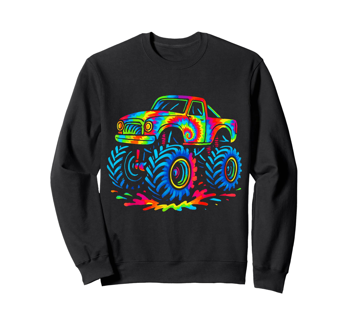 Tie Dye Monster Truck T-Shirt