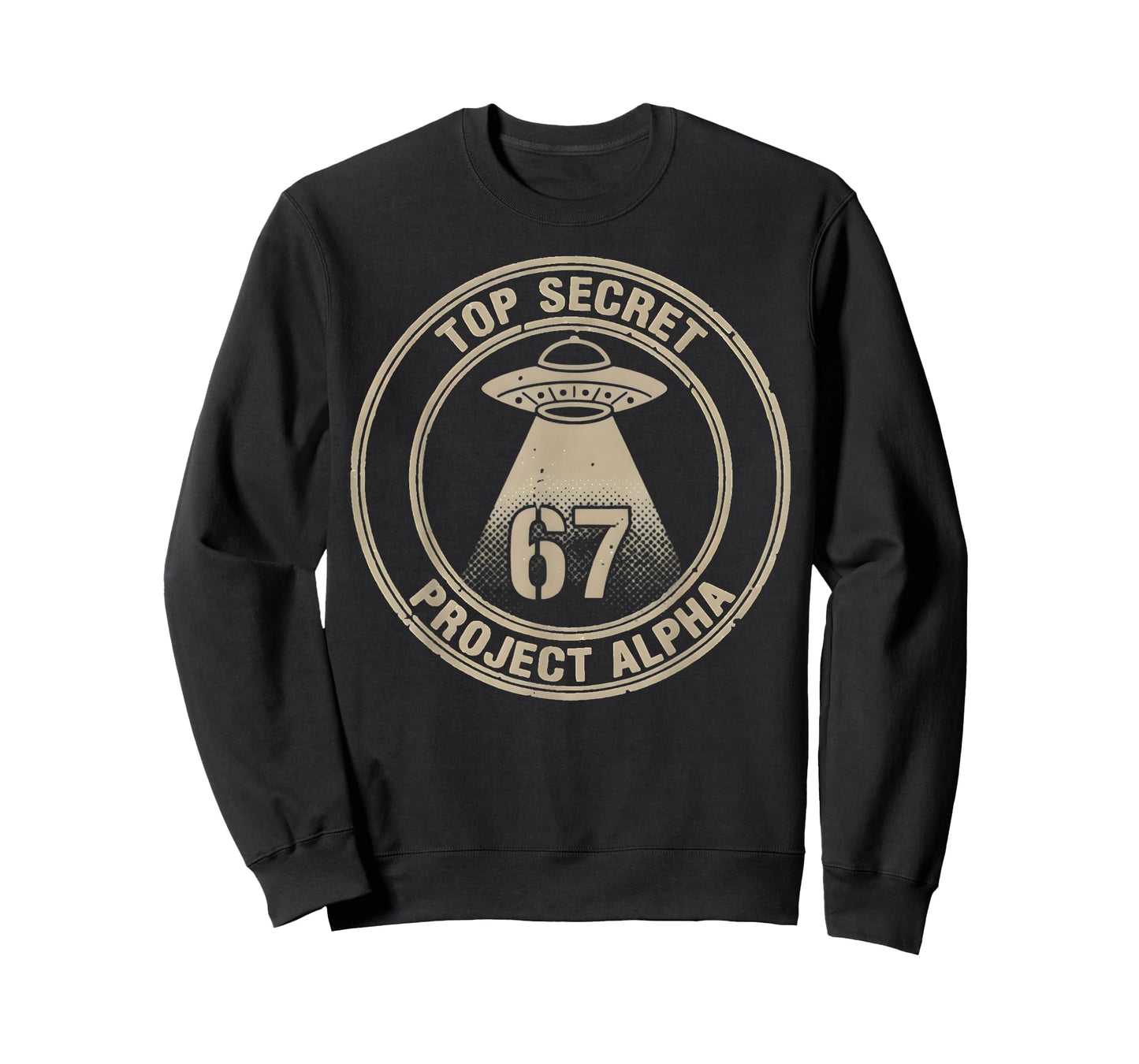 Gen Alpha Slang Kids 67 Meme Six Seven Humor UFO Area 67 T-Shirt