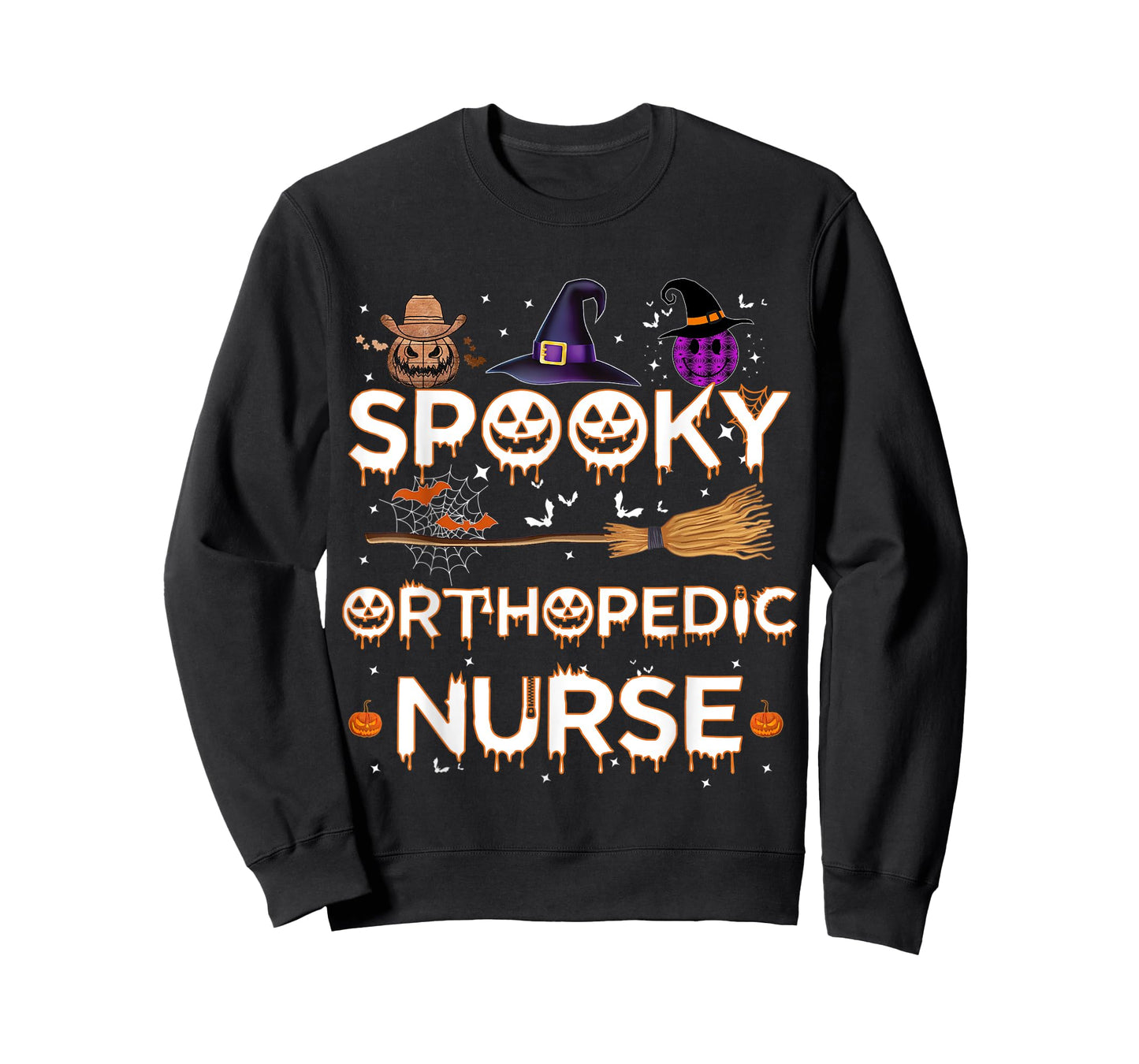 Orthopedic Nurse Halloween Costume Pumpkin Orthopedic Nurse T-Shirt