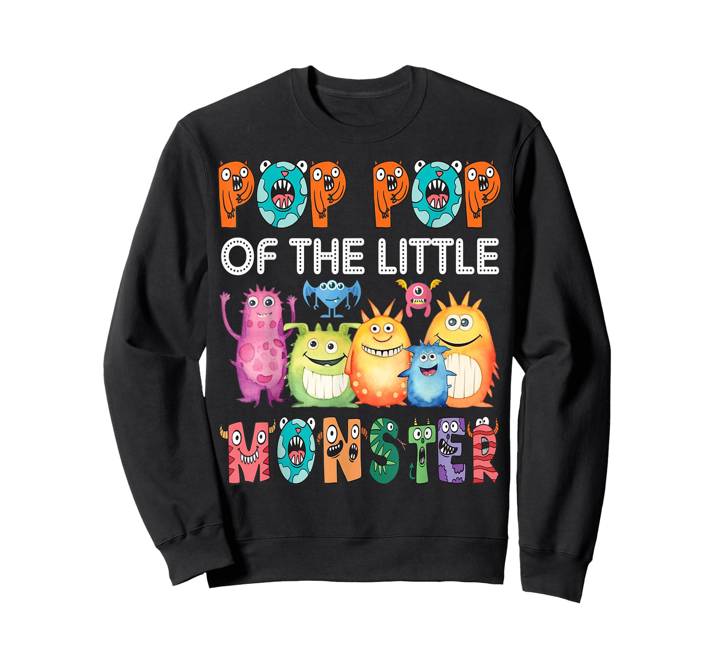 Pop Pop Of The Little Monster Kids 1St Birthday Party T-Shirt