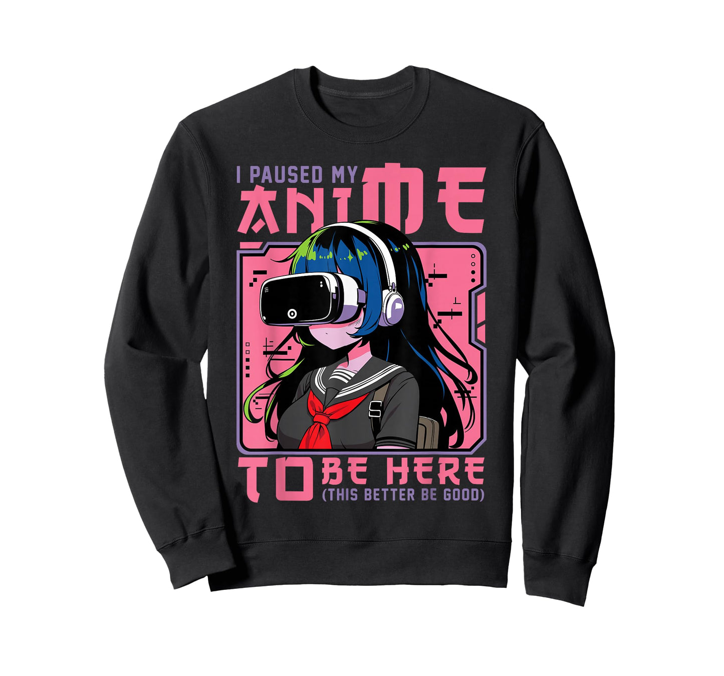 I Paused My Anime To Be Here Japan Kawaii Otaku Manga Anime T-Shirt