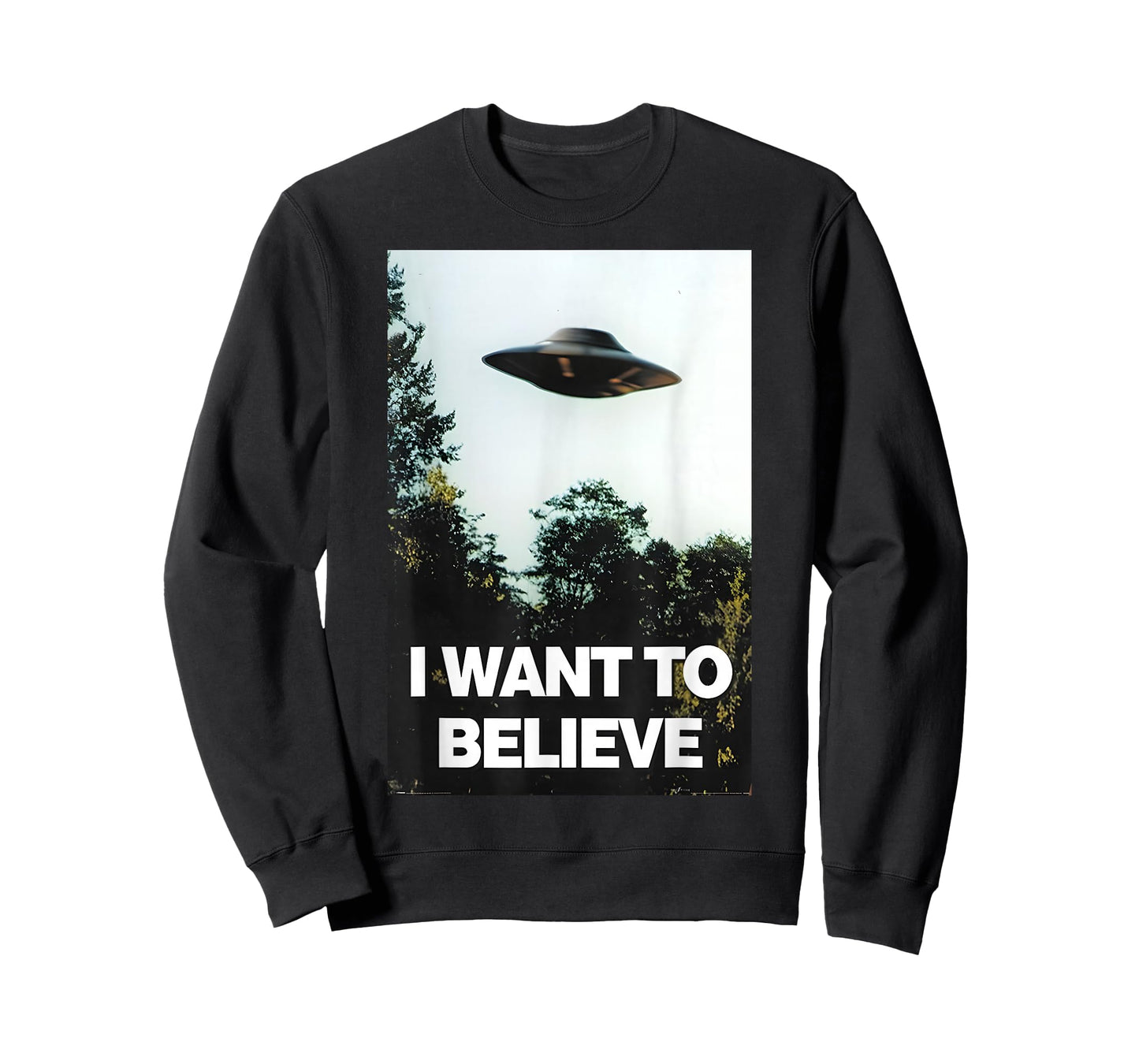 I Want to Believe Shirt Black UFO T-Shirt
