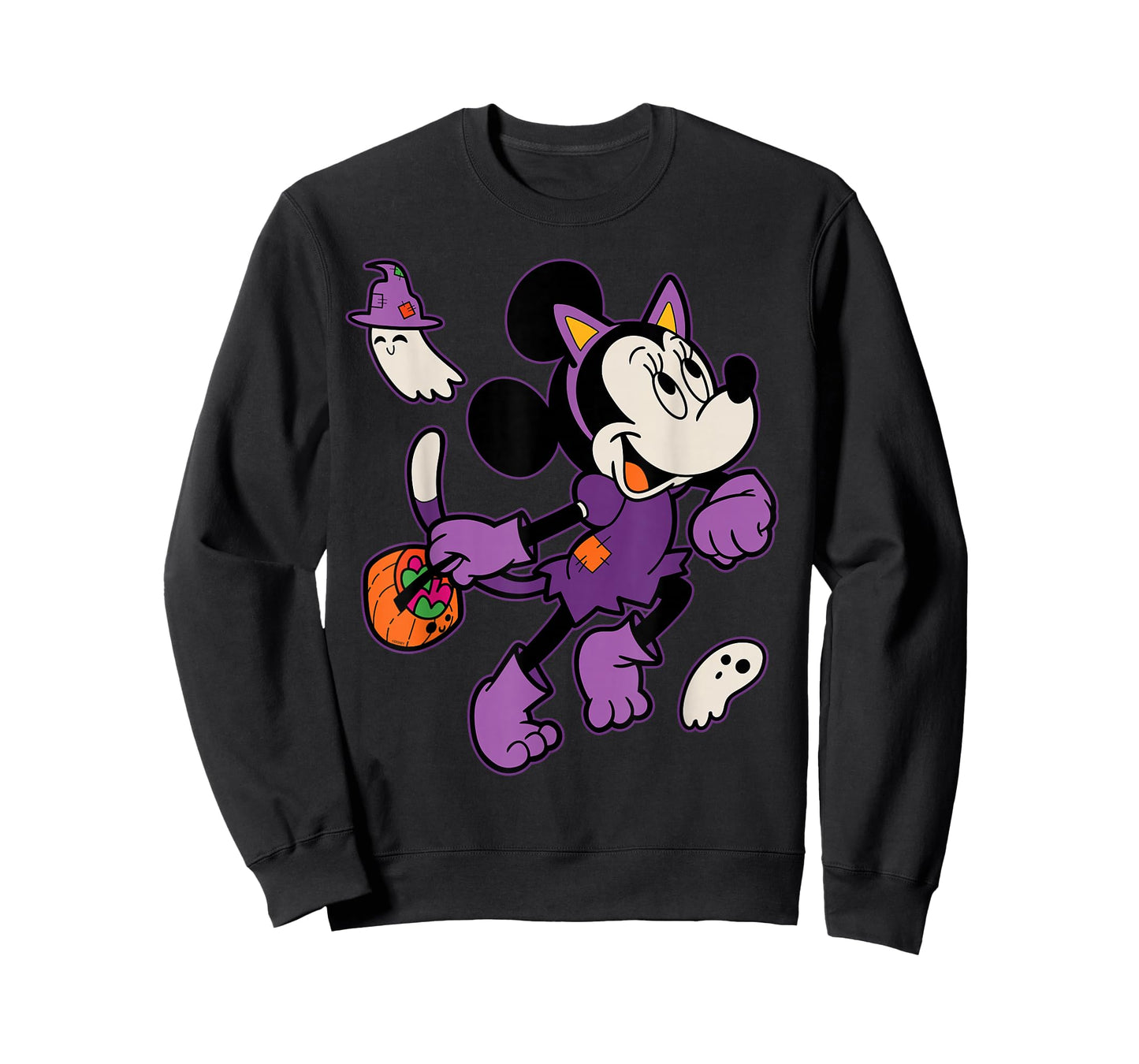 Disney Minnie Mouse in Cat Costume Spooky Cute Halloween T-Shirt