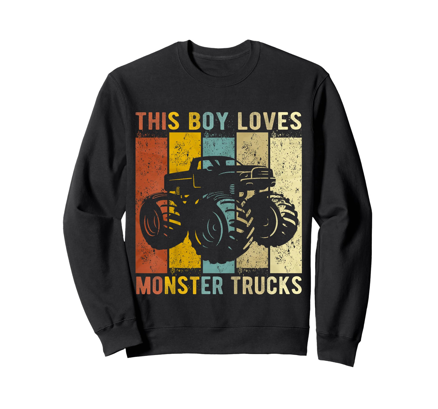 Kids This Boy Loves Monster Trucks Boys Monster Truck T-Shirt