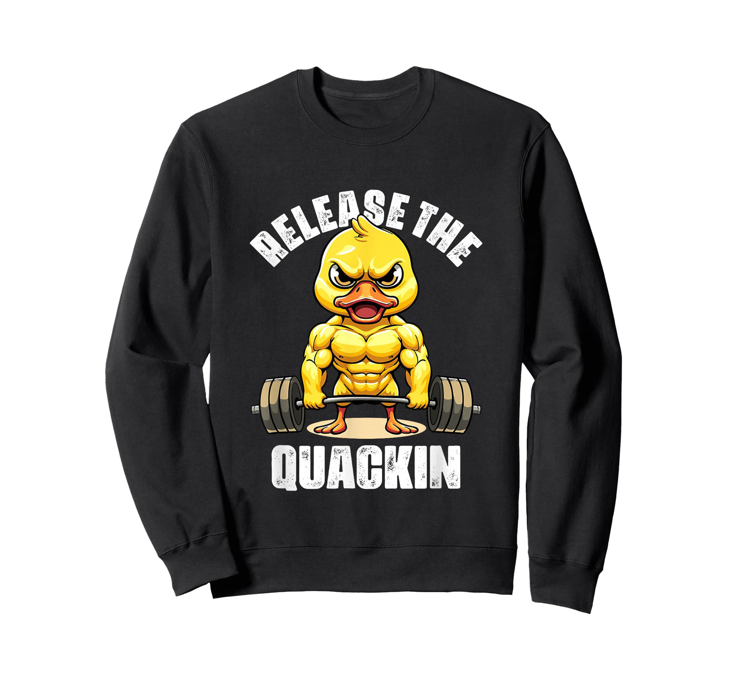 Release The Quackin Duck Lovers Funny Weightlifting Duck T-Shirt