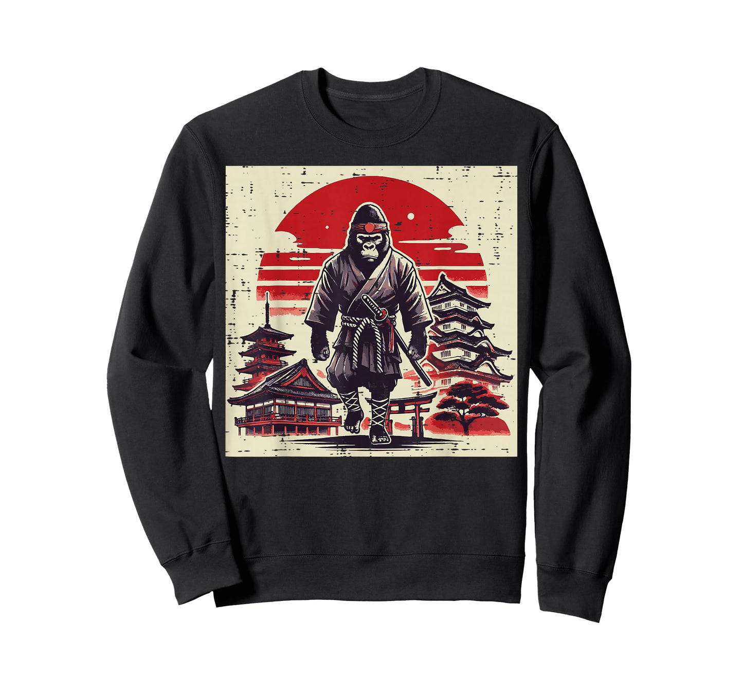 Bigfoot Samurai Kimono Japanese Sasquatch Men Women Kids T-Shirt