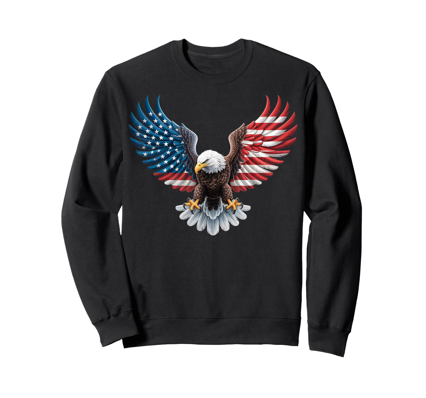 American Flag Bald Eagle Patriotic Pride 4th of July USA T-Shirt