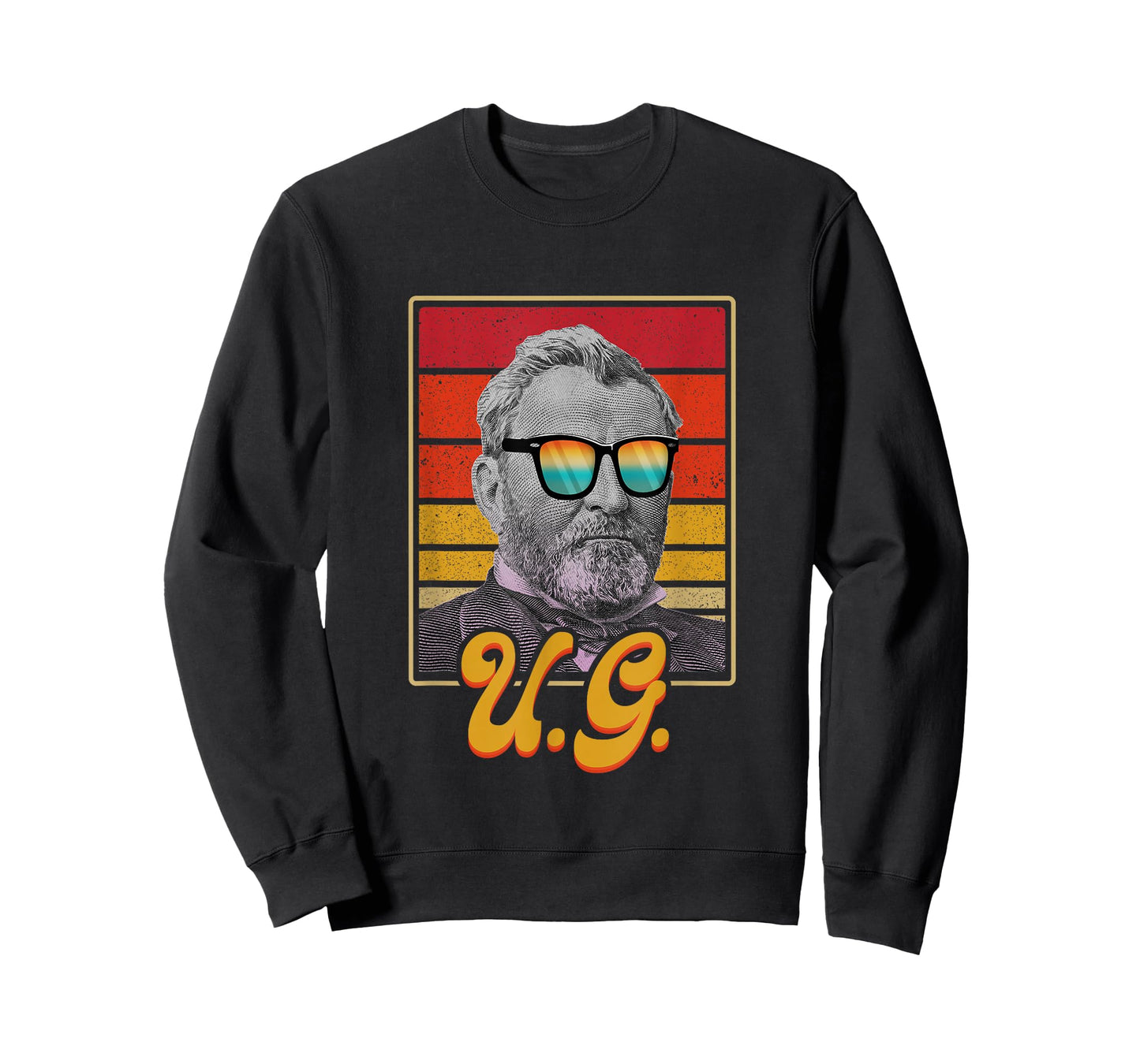 U.G. President Ulysses S. Grant Retro Patriotic USA July 4th T-Shirt