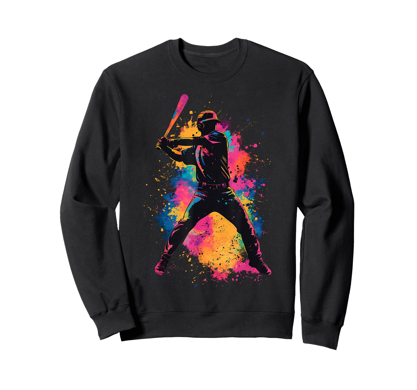 Colorful Baseball Player T-Shirt