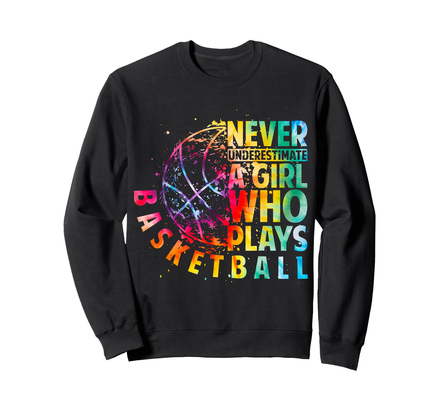 Cute Girls Never Underestimate A Girl Who Plays Basketball T-Shirt