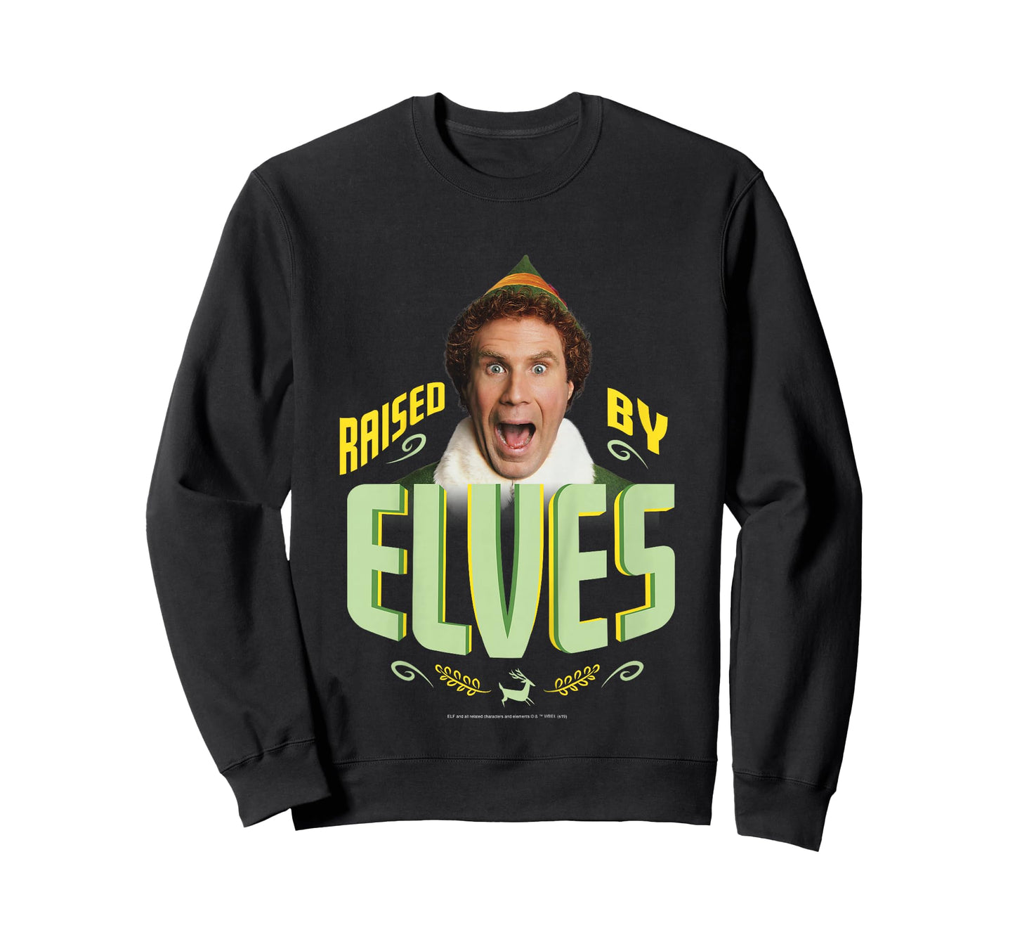 Kids Elf Buddy Raised By Elves Screaming Portrait T-Shirt
