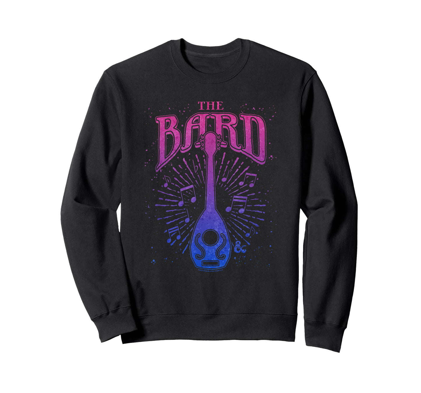Dungeons & Dragons The Bard Neon Musical Emblem Logo T-Shirt
