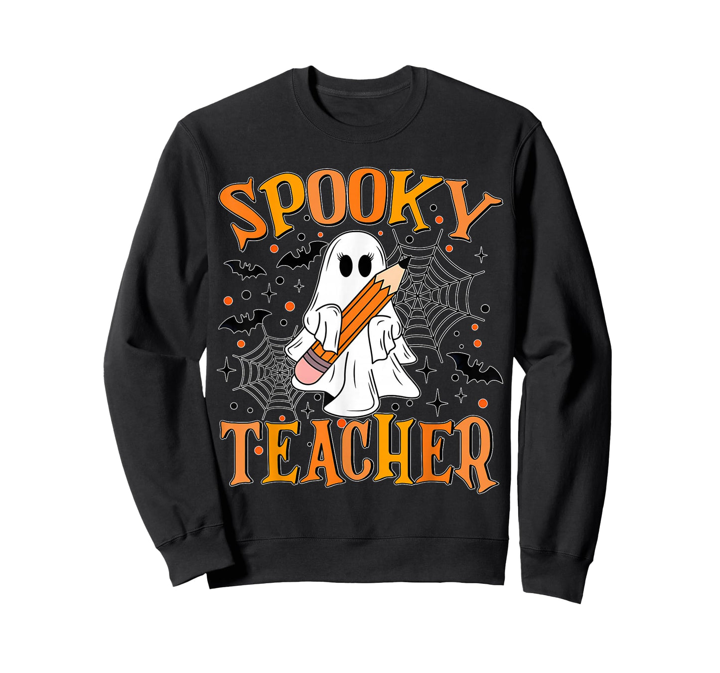 Halloween Funny Spooky Teacher Costume Boo Ghost Teachers T-Shirt
