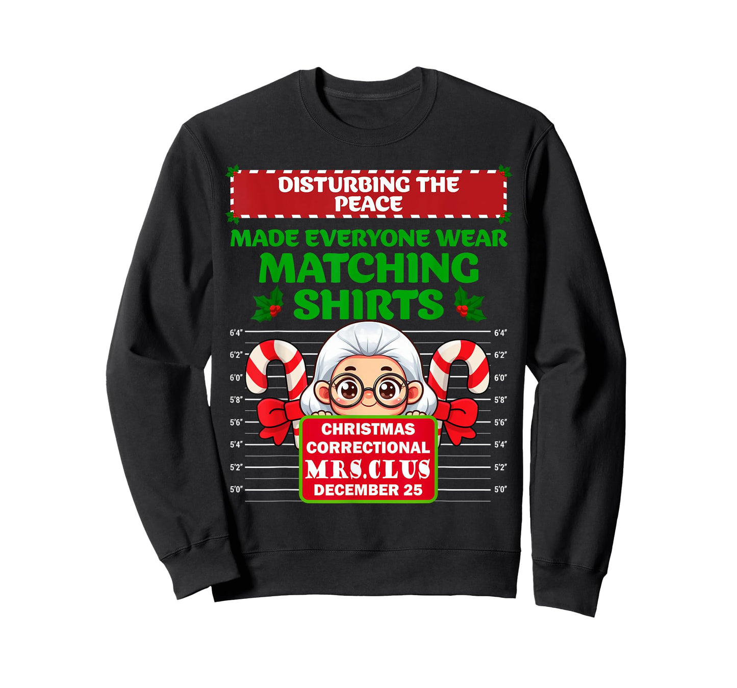 Funny Characters Inmate Christmas Matching Family Group Sets T-Shirt