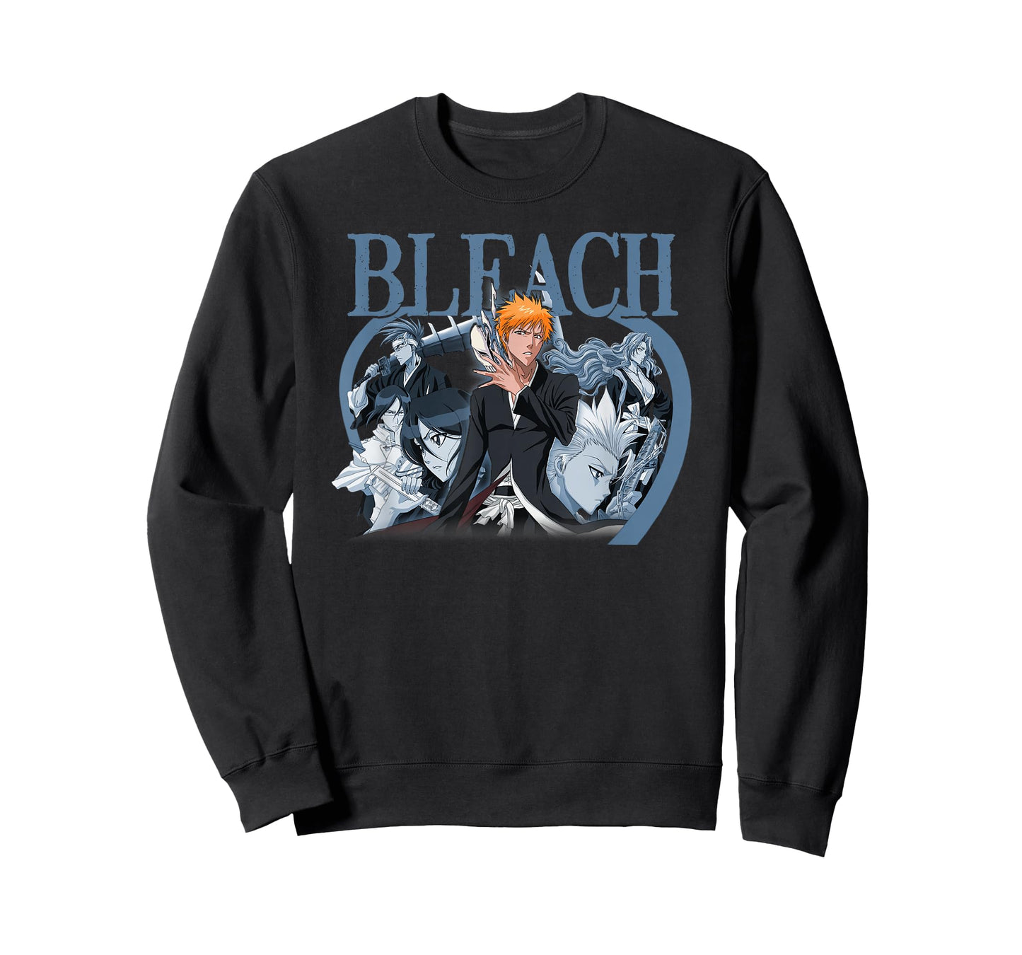 Bleach Ichigo with Blue Toned Group Color Anime T-Shirt
