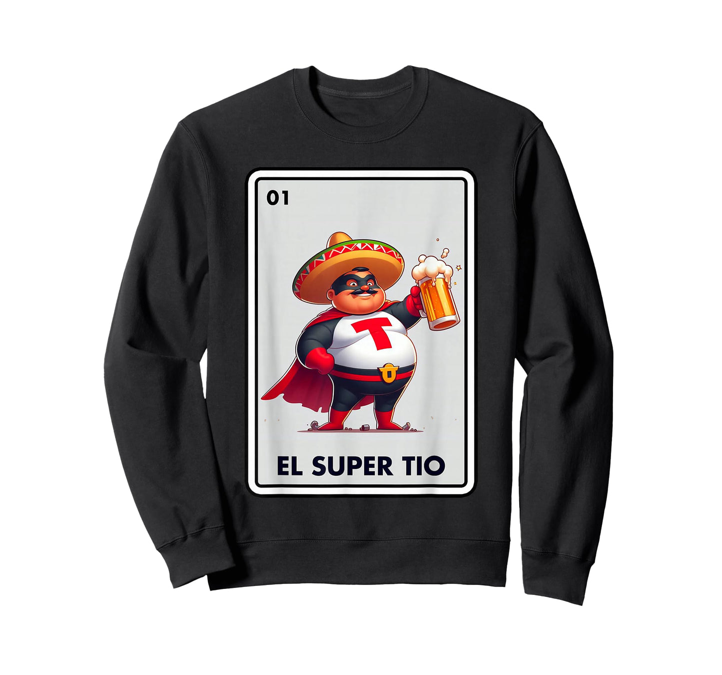 Mexican Uncle Drinking Lover Tio El Tio Mexican Bingo Card T-Shirt