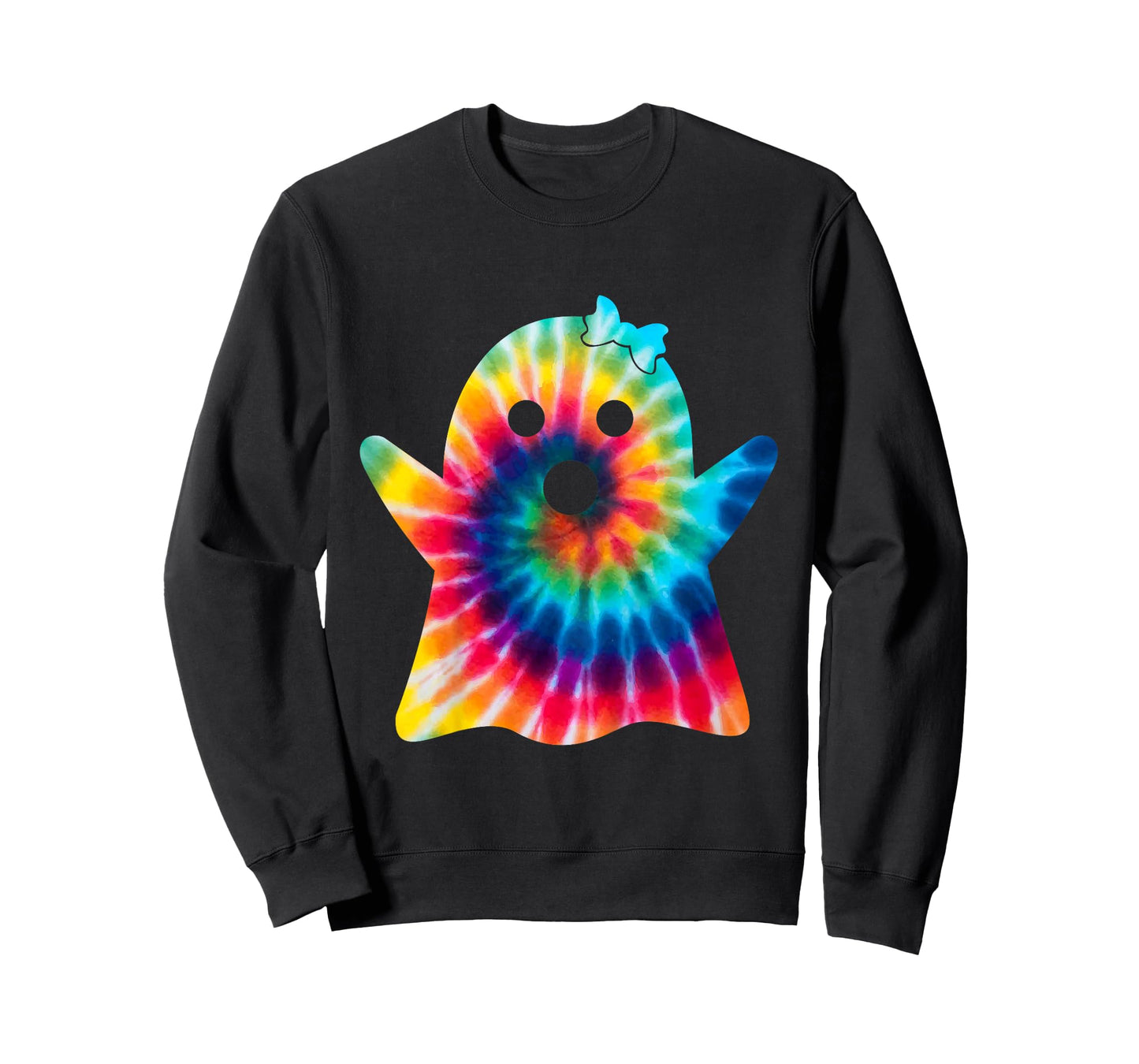 Kids Funny Ghost Costume Tie Dye For Girls Halloween Party 2024 T-Shirt
