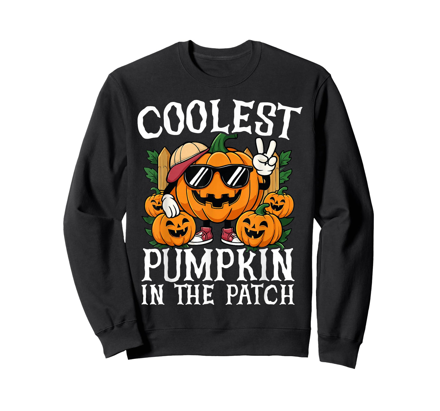 Funny Halloween Boys Men Kids Coolest Pumpkin In The Patch T-Shirt
