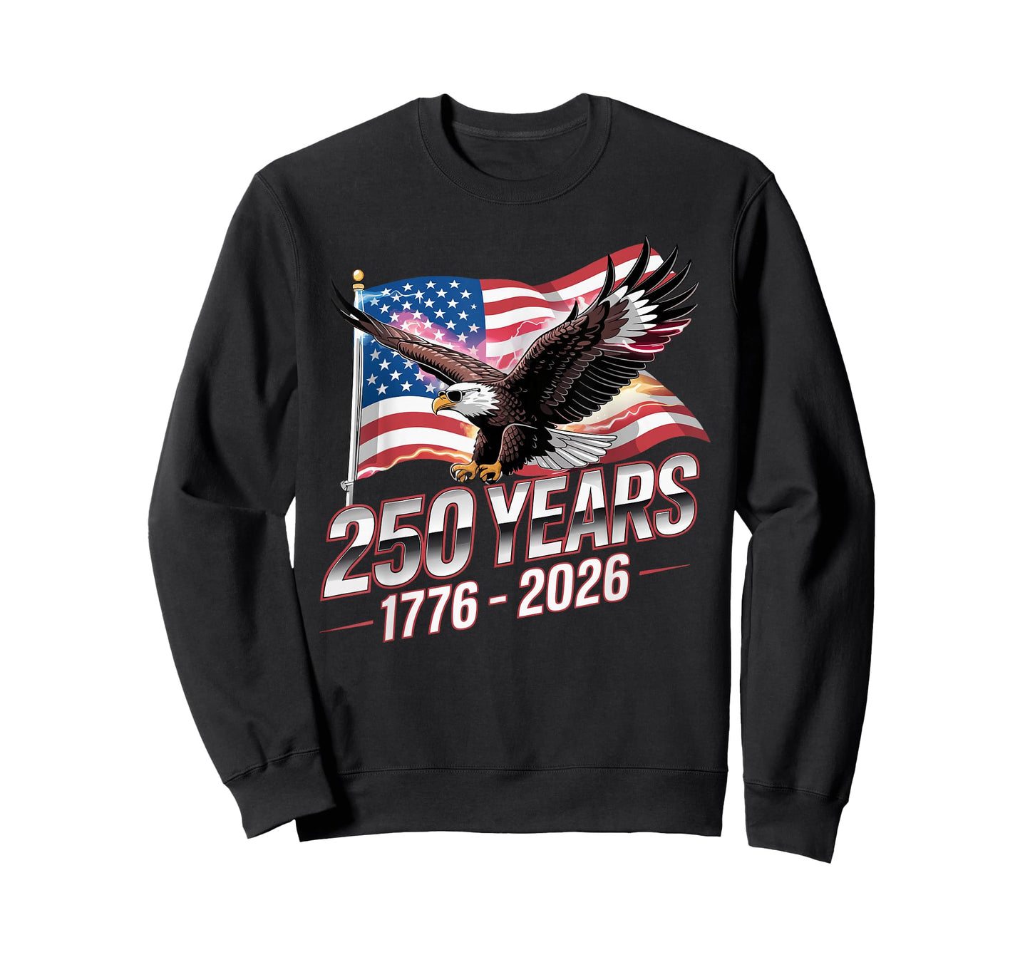 USA 250 Years Eagle 1776-2026 Flag 250th Anniversary T-Shirt