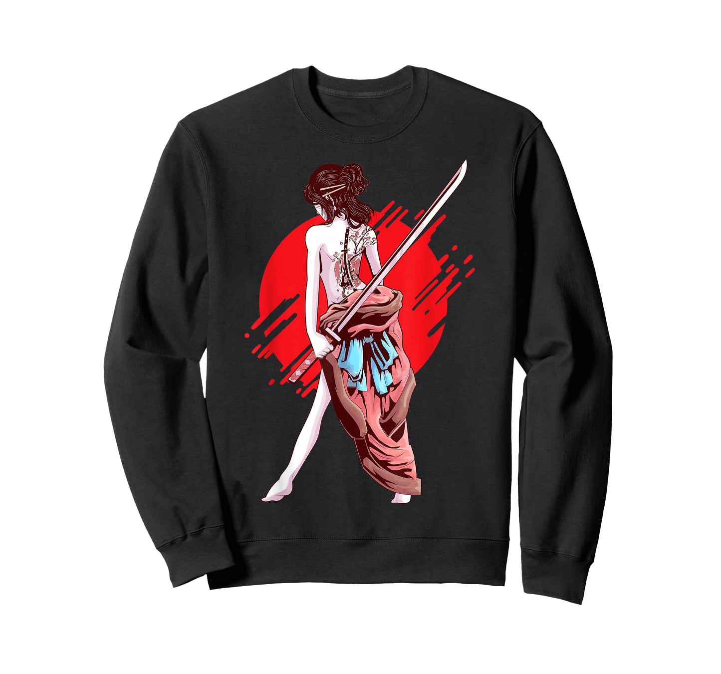 Samurai Girl Japanese Art Anime T-Shirt