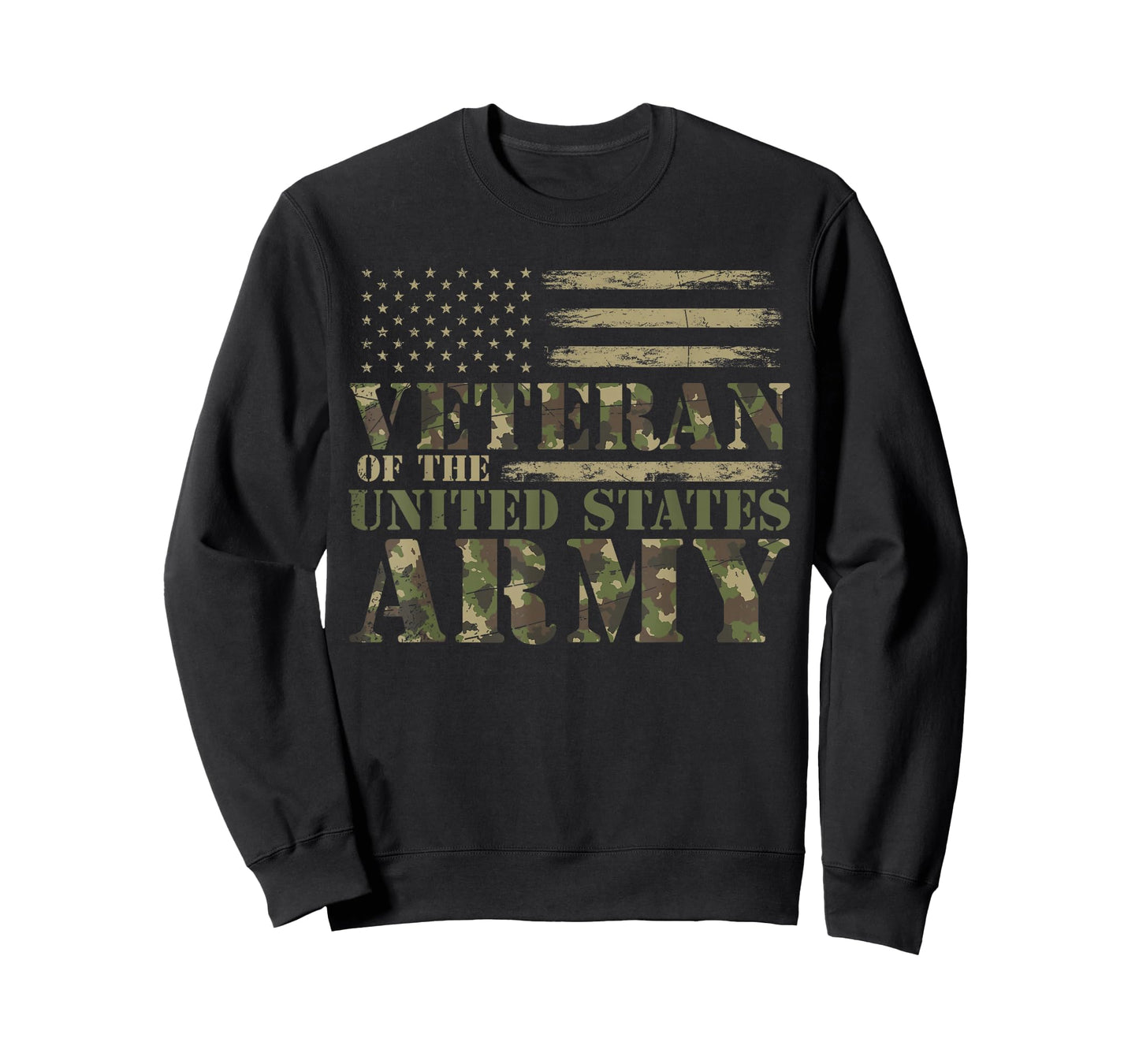 Proud Soldier United States Army USA Flag Camouflage Veteran T-Shirt