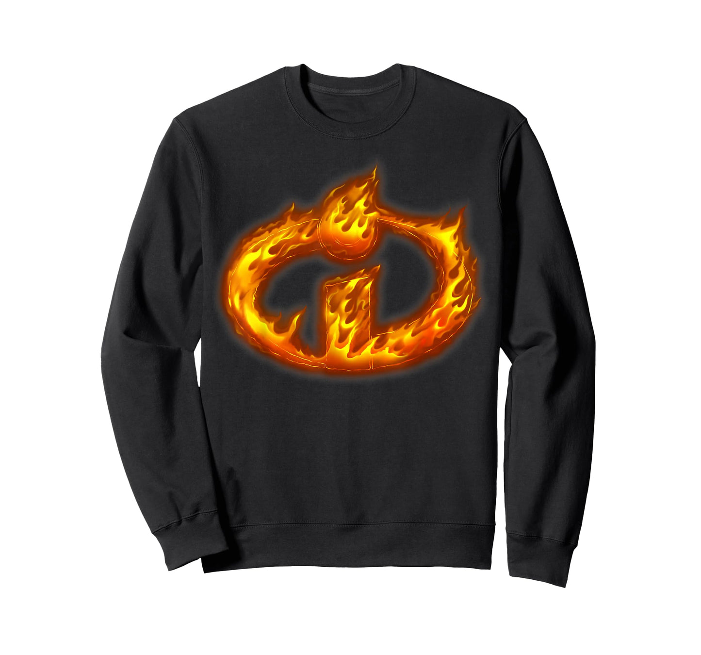 Disney Pixar Incredibles Flaming Hot Logo Graphic T-Shirt T-Shirt