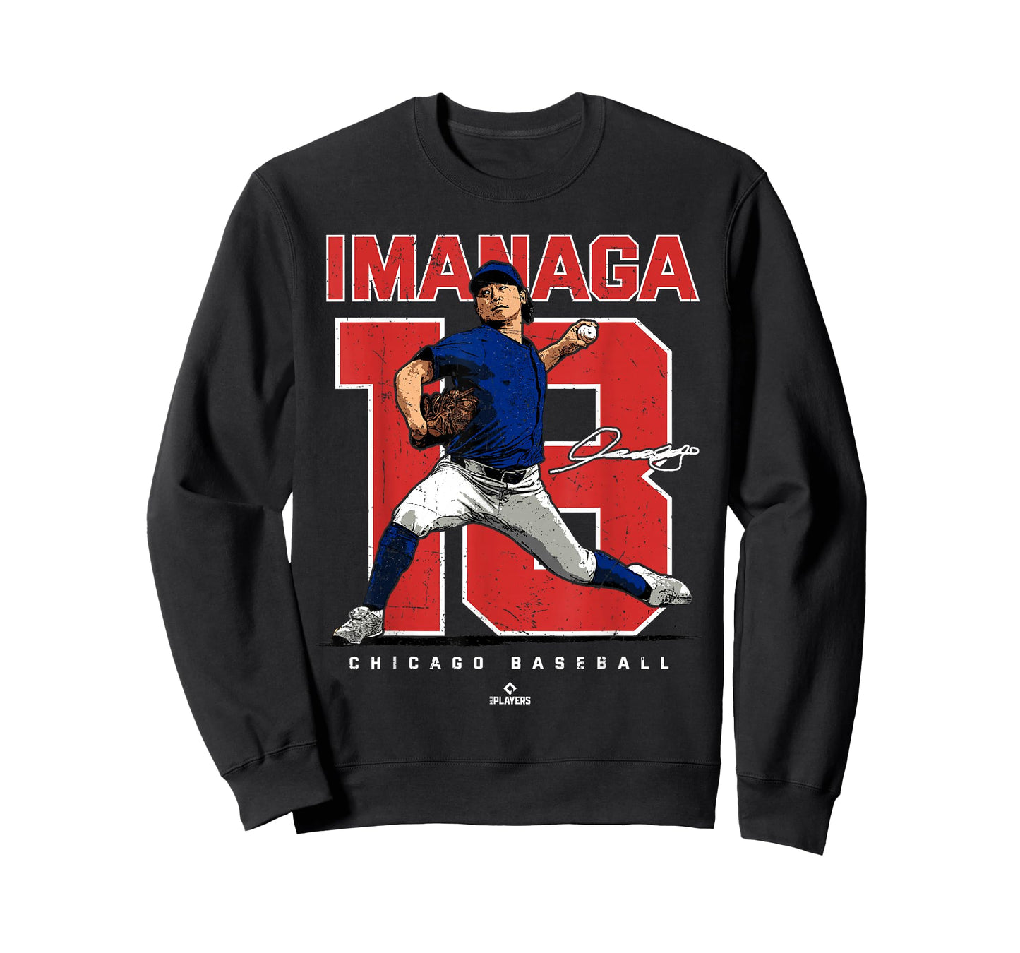 Number and Portrait Shota Imanaga Chicago MLBPA T-Shirt
