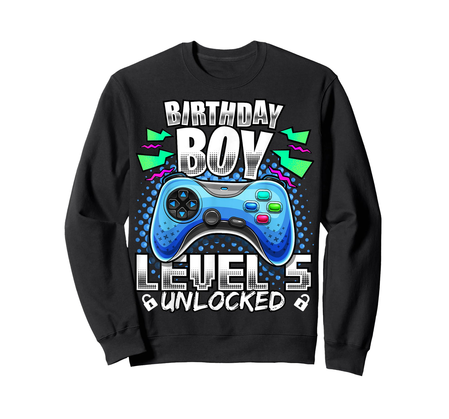 Level 5 Unlocked Video Game 5th Birthday Gamer Gift Boys T-Shirt