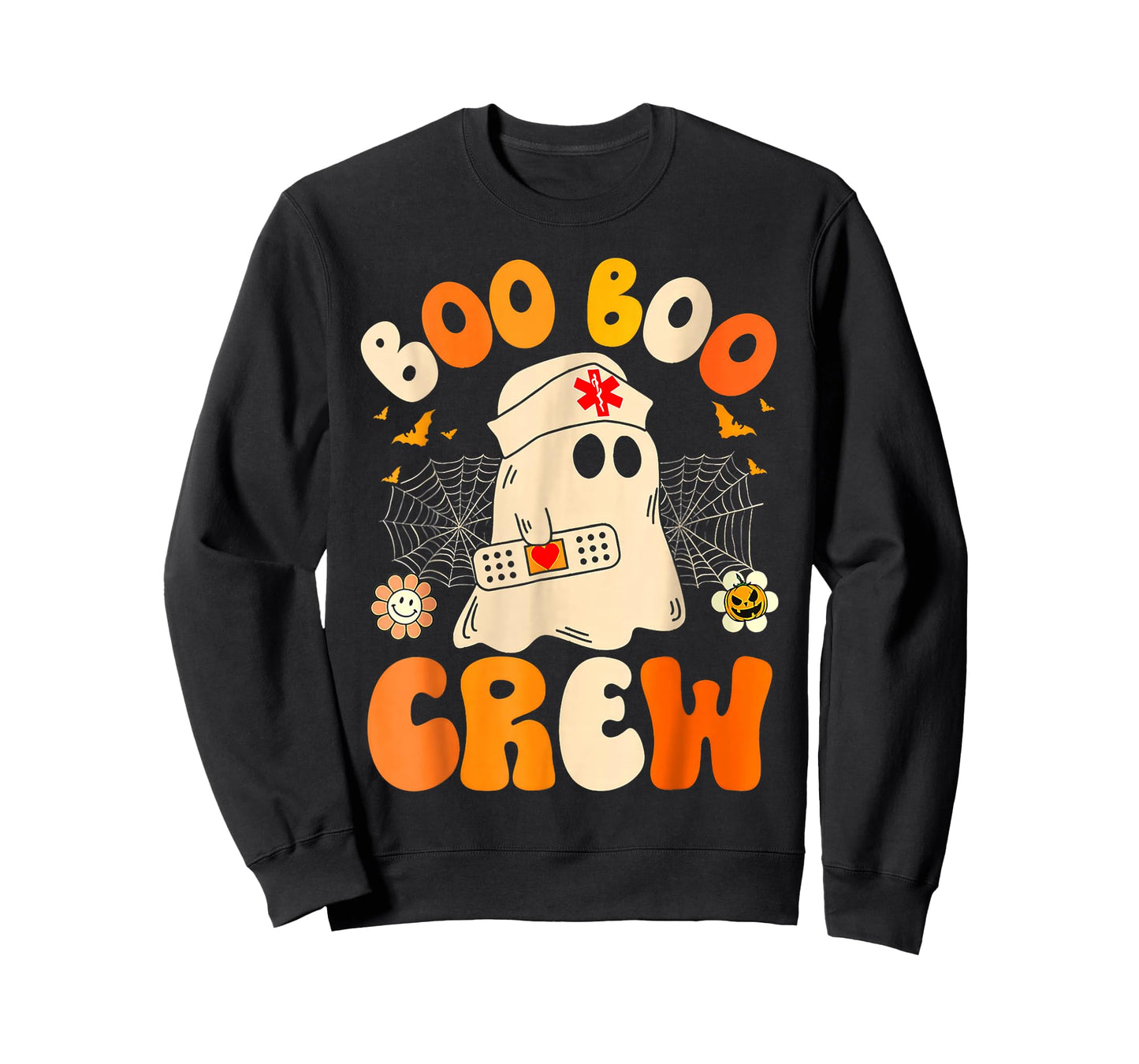Groovy Boo Boo Crew Nurse Ghost Halloween Nurse T-Shirt